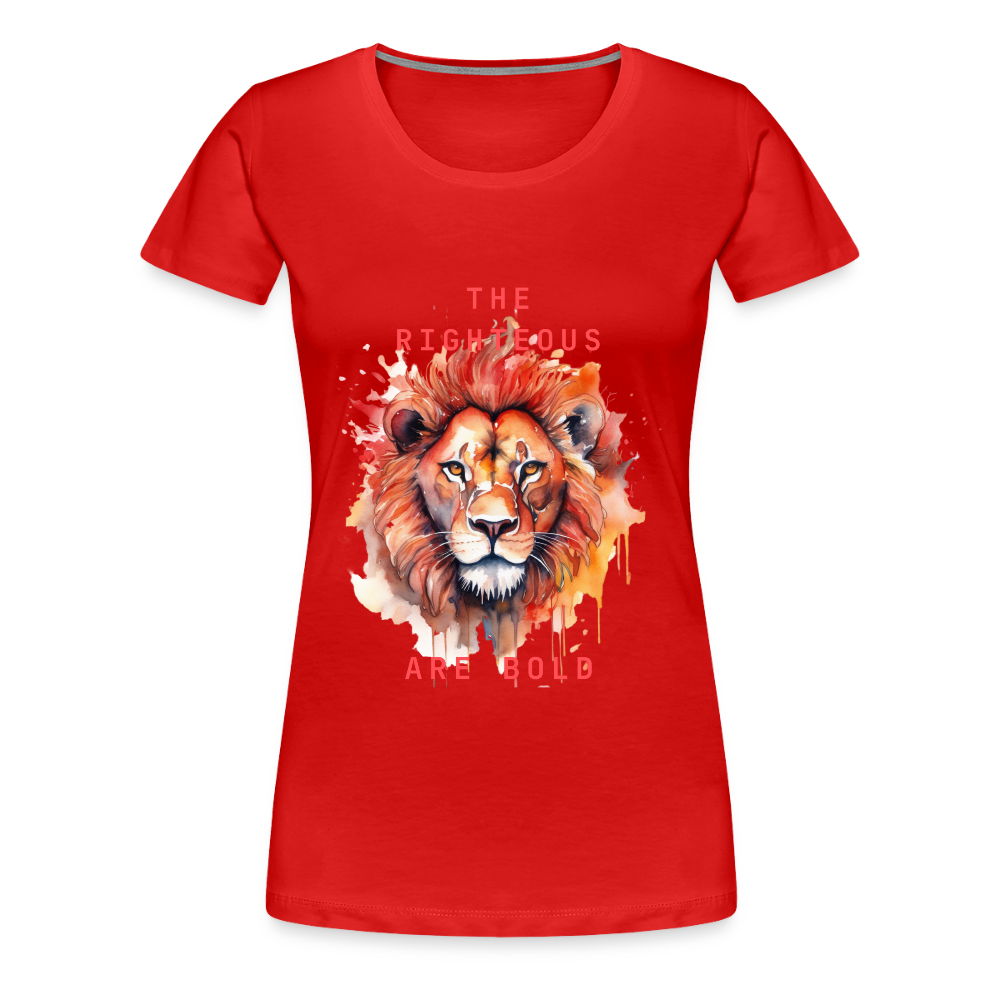 Bold Lion - Women’s T-Shirt - red
