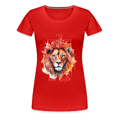 Bold Lion - Women’s T-Shirt - red