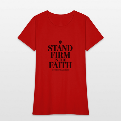 Stand Firm - women's t-shirt - red