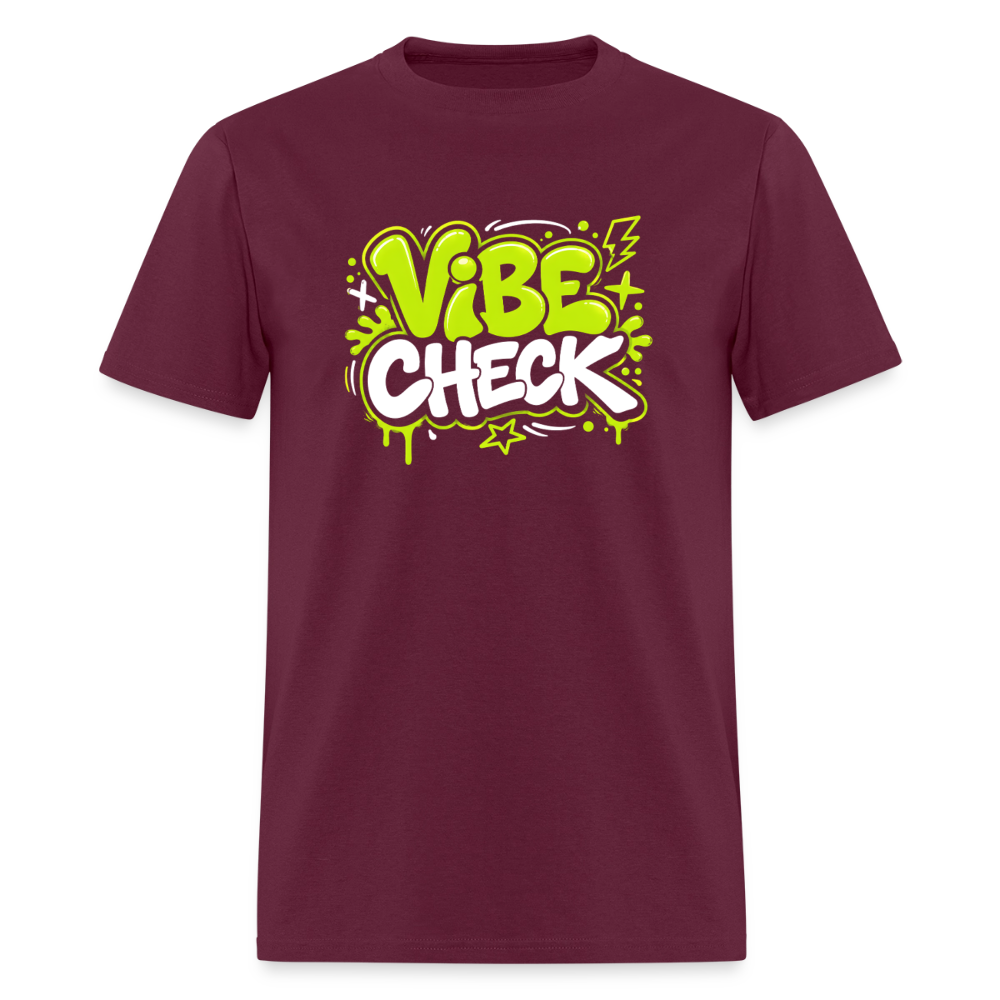 Vibe Check - Men's T-Shirt - burgundy