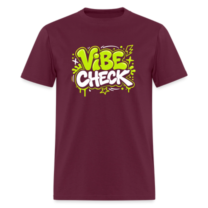 Vibe Check - Men's T-Shirt - burgundy