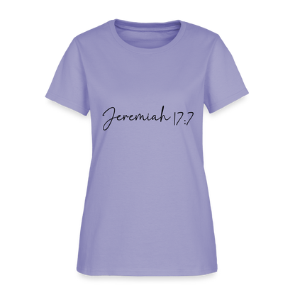 Jeremiah 17:7 - Women's T-Shirt - lavender