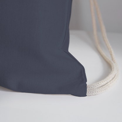 Black History - Cotton Drawstring Bag - navy