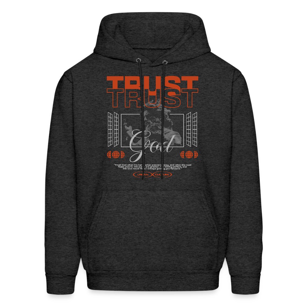 Trust God - Men's Hoodie - charcoal grey