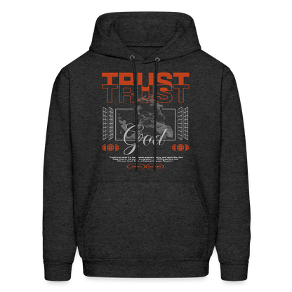 Trust God - Men's Hoodie - charcoal grey