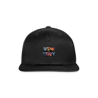 NY Color - Snapback Baseball Cap - black