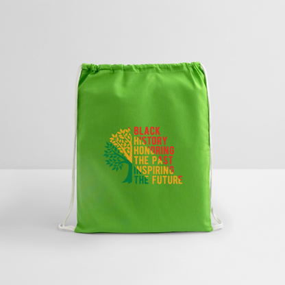 Black History - Cotton Drawstring Bag - clover
