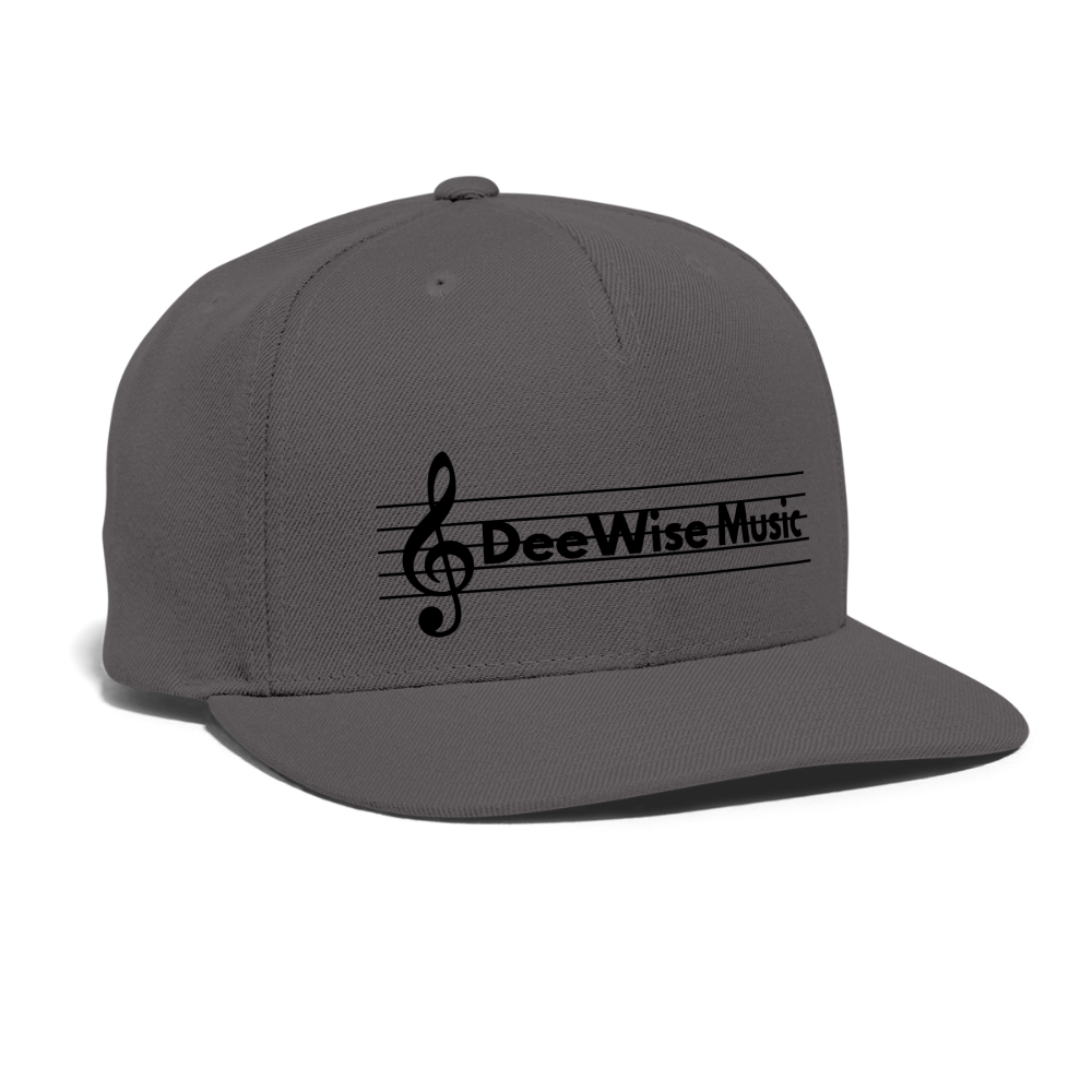 DeeWise Music - Snapback Baseball Cap - dark grey