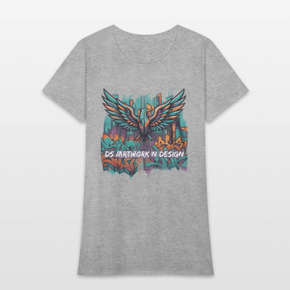 Graffiti Eagle - Women's T-Shirt - heather gray