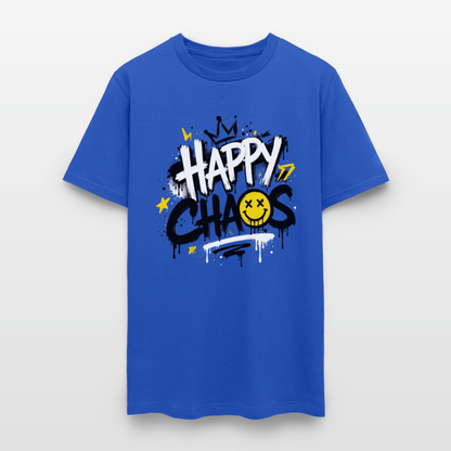 Happy Chaos - Graffiti Men's T-Shirt - royal blue