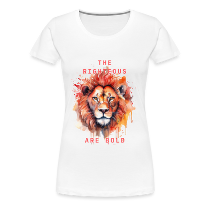 Bold Lion - Women’s T-Shirt - white