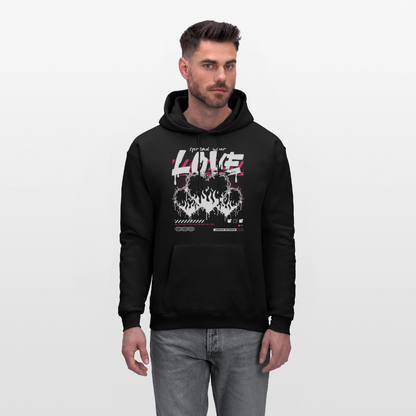 Heart of fire - Men's Hoodie - black