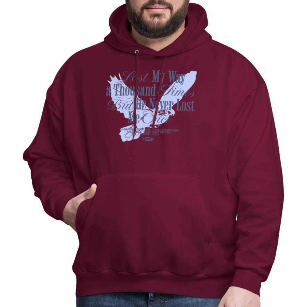 God is with Us - Men's Hoodie - burgundy