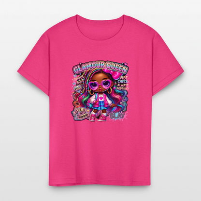 Black Girl Power - Glamour Queen Kids' T-Shirt - fuchsia