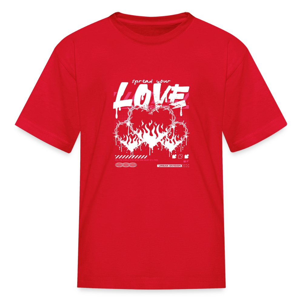 Spread Your Love - Kids' T-Shirt - red