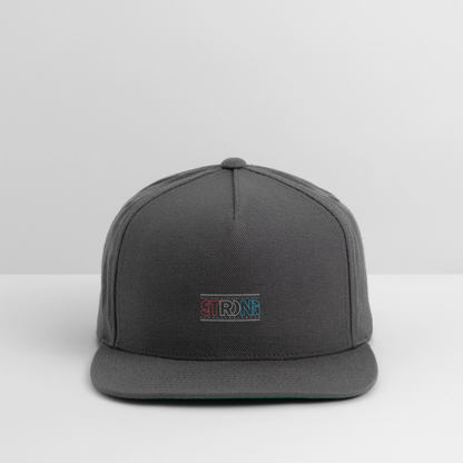 Stay Strong - Snapback Baseball Cap - dark grey