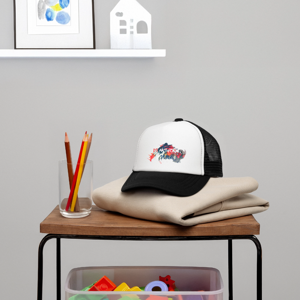 Spray Paint - DS Kid's Trucker Cap - white/black