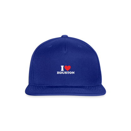 I Love Houston - Snapback Cap - royal blue