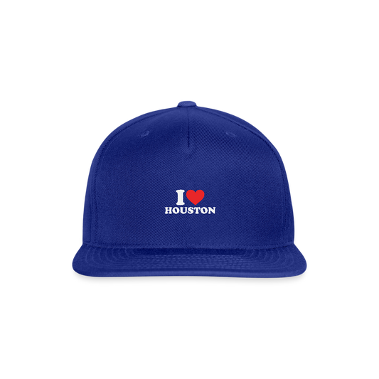 I Love Houston - Snapback Cap - royal blue