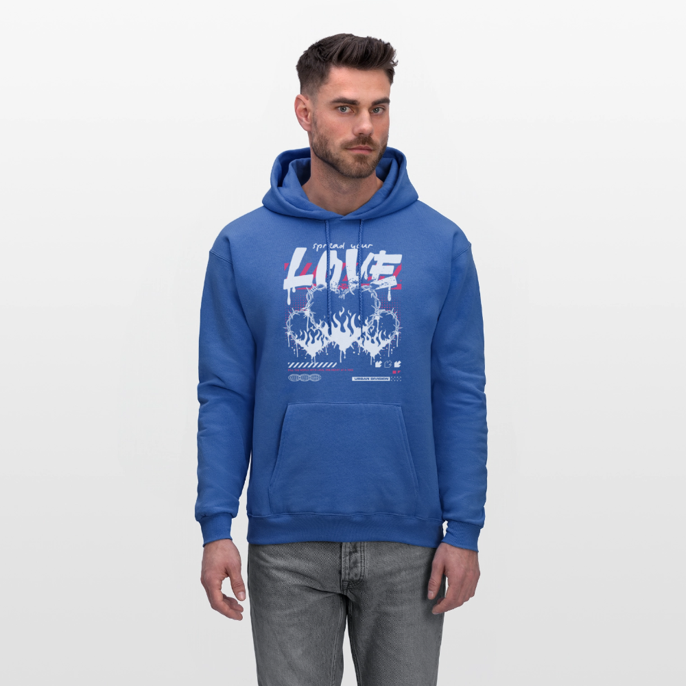 Heart of fire - Men's Hoodie - royal blue