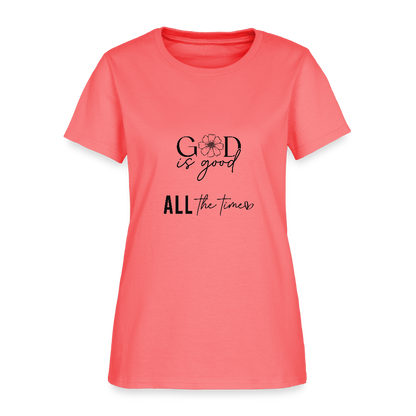 God is Good-Women's short Sleeve T-Shirt - coral