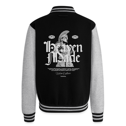 Heaven Made - Letterman Jacket - black/heather grey