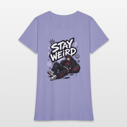 Stay Weird - Graffiti Women's T-Shirt - lavender
