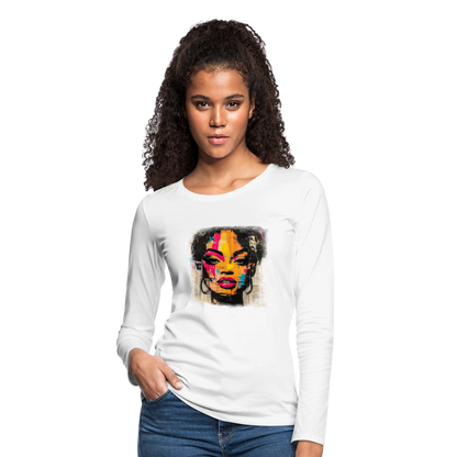 Pop Culture Women-2- Long Sleeve T-Shirt - white