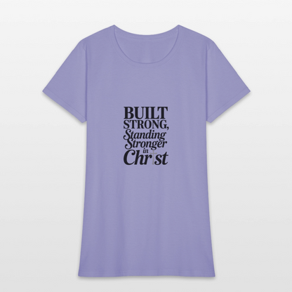 Strong in Christ  - Women's T-Shirt - lavender