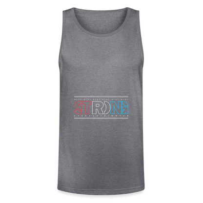 Stay Strong - Men's Tri-Blend Organic Tank - heather gray