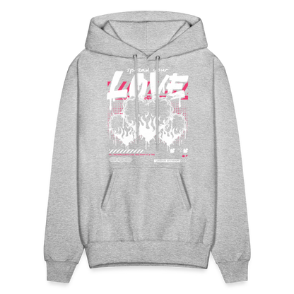 Heart of fire - Men's Hoodie - heather gray