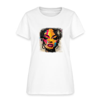 Pop Culture Woman 2- Short Sleeve T-Shirt - white