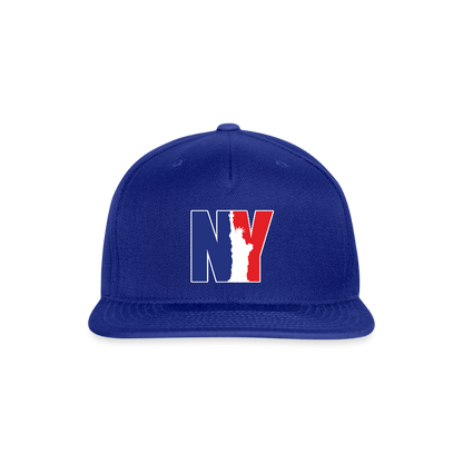 NY - Snapback Baseball Cap - royal blue