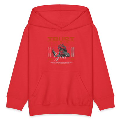 Trust God - Kids' Hoodie - red