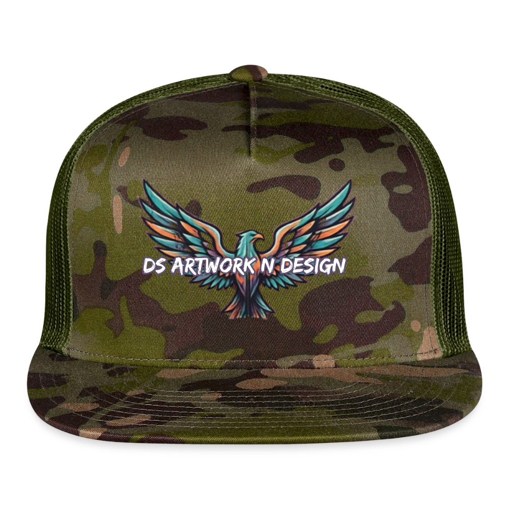 Graffiti Eagle - Trucker Hat - MultiCam\green
