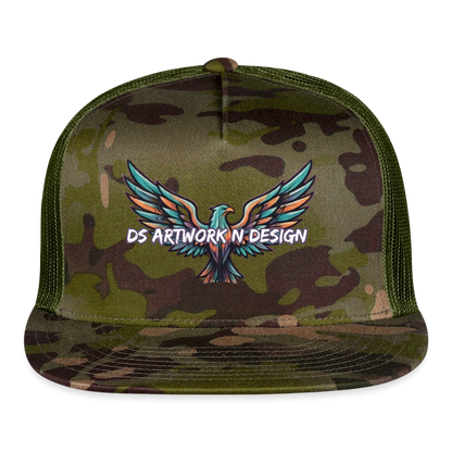 Graffiti Eagle - Trucker Hat - MultiCam\green