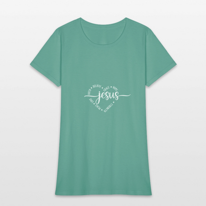 Jesus Heart - Women's T-Shirt - aquatic