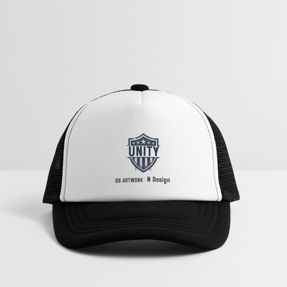 Unity - Kid's Trucker Cap - white/black