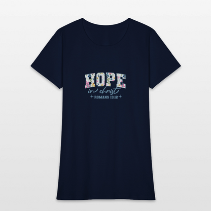 Hop in Christ - Women's T-Shirt - navy