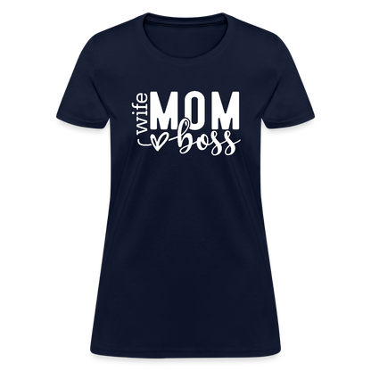 Mom Boss - T-Shirt - navy