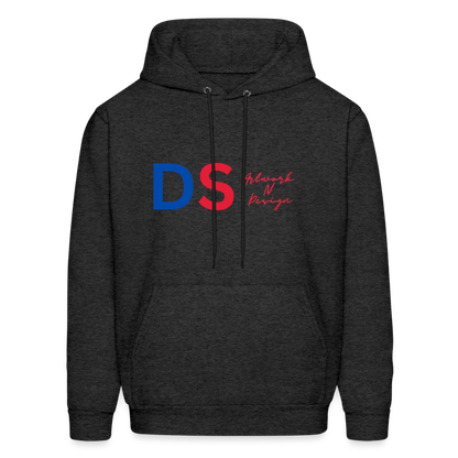DS Artwork N Design - Men's Hoodie red and blue - charcoal grey