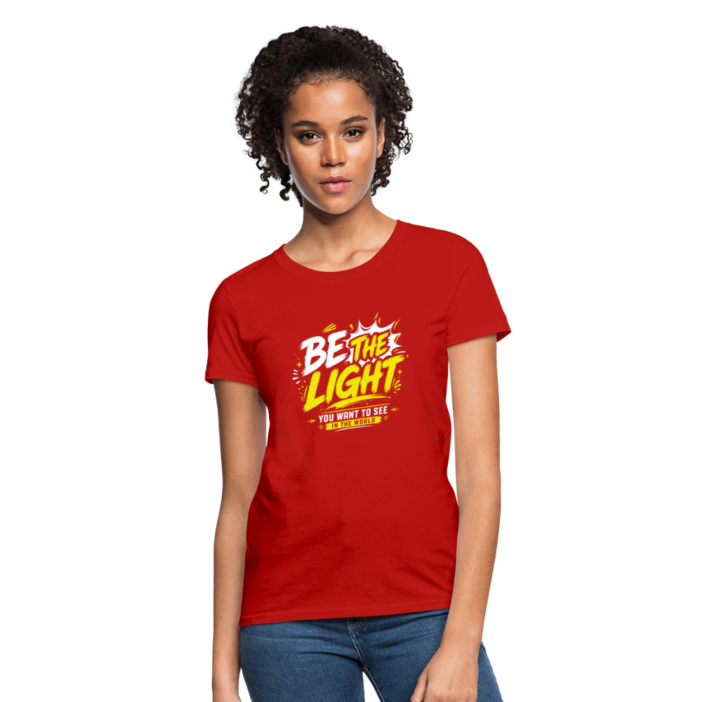 Be the Light -  Women's T-Shirt - red