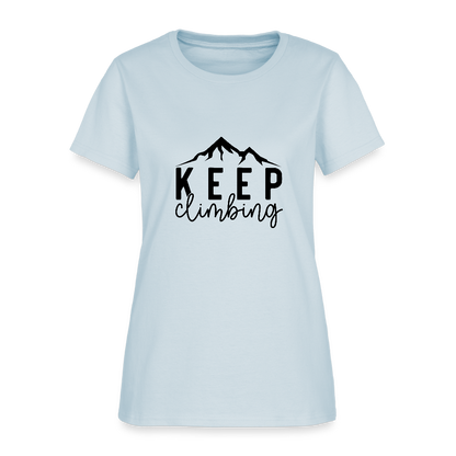 Keep climbing - Women's T-Shirt - light blue