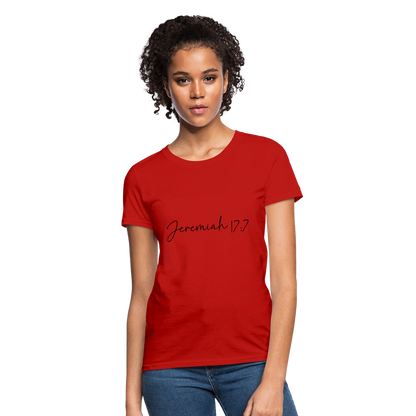 Jeremiah 17:7 - Women's T-Shirt - red