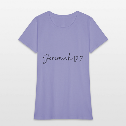 Jeremiah 17:7 - Women's T-Shirt - lavender