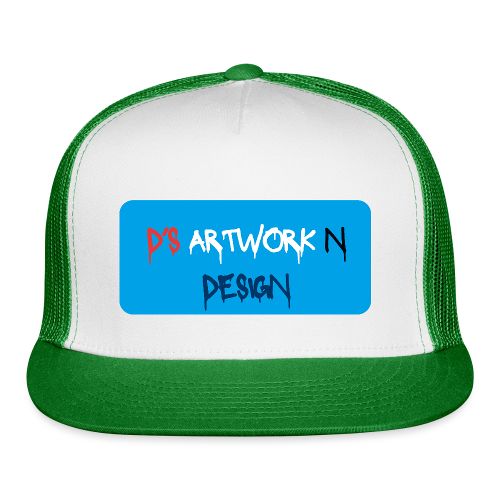 DS Graffiti - Trucker Hat - white/kelly green