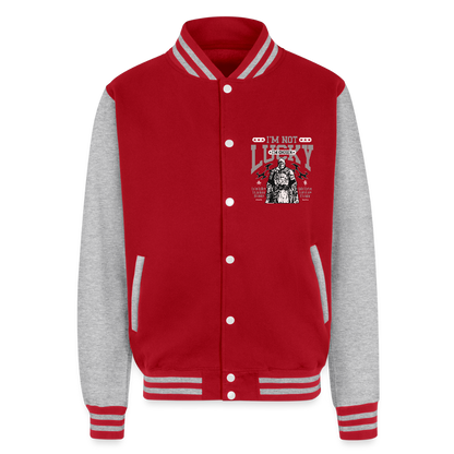 Chosen One - Letterman Jacket - red/heather grey