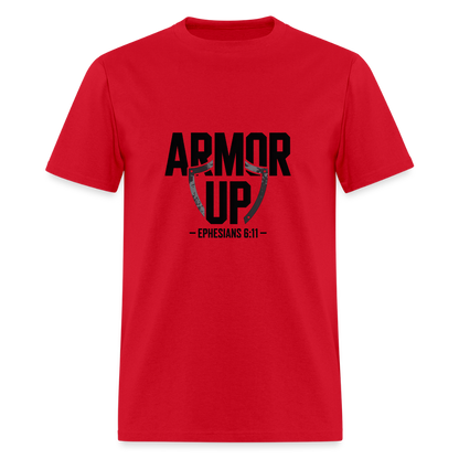 Armor Up - men's t-shirt - red