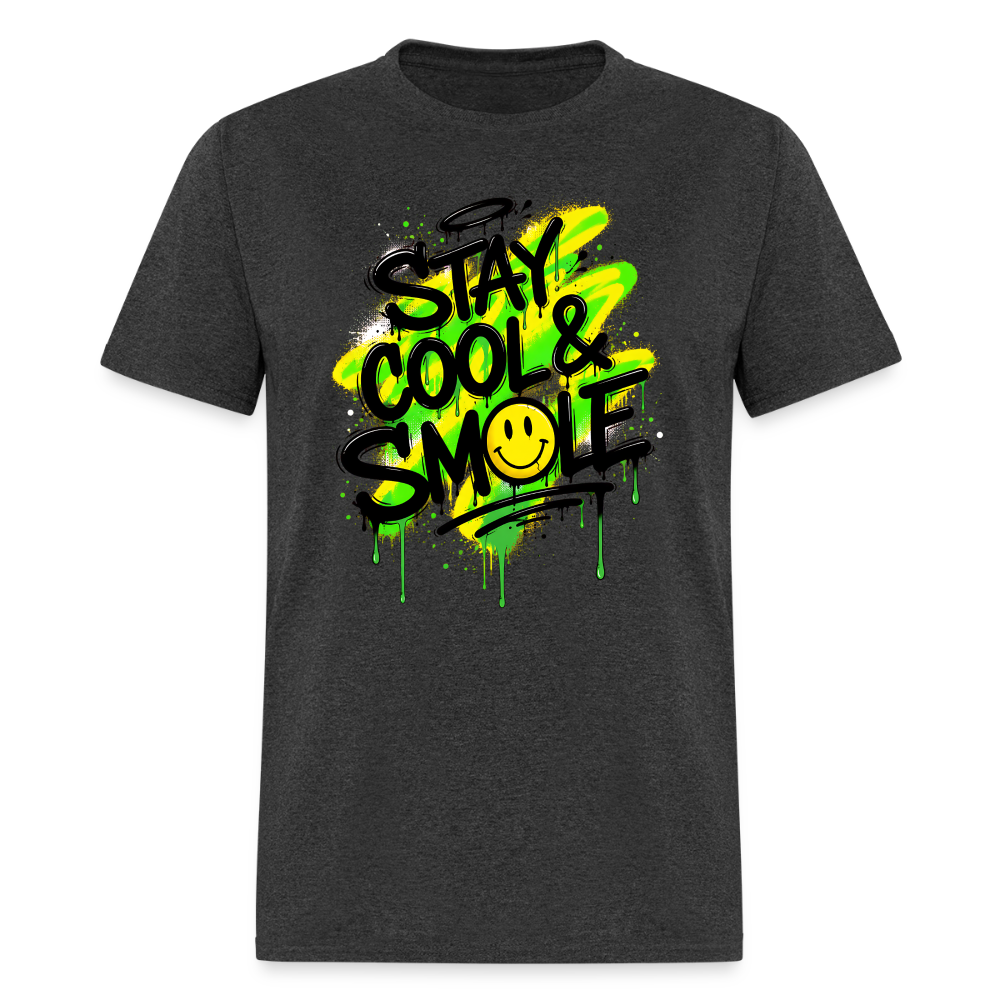 Stay Cool - Graffiti Men's T-Shirt - heather black