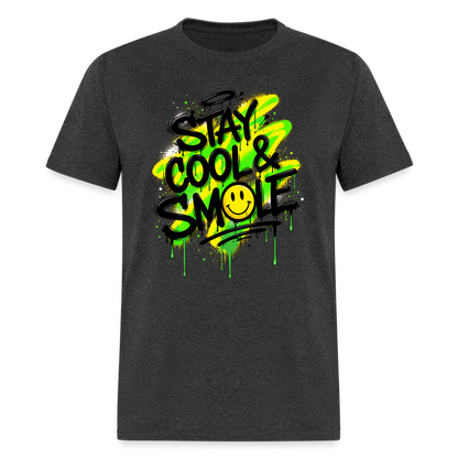 Stay Cool - Graffiti Men's T-Shirt - heather black